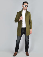 Dlanxa Men Long Coat Double Breasted 5 Button