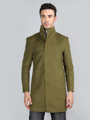 Dlanxa Men Long Coat Double Breasted 5 Button