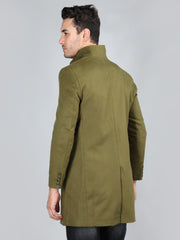 Dlanxa Men Long Coat Double Breasted 5 Button