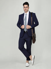 Men Slim Fit Solid Regular Trouser