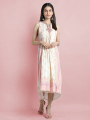 Women Printed Embroidered Dress