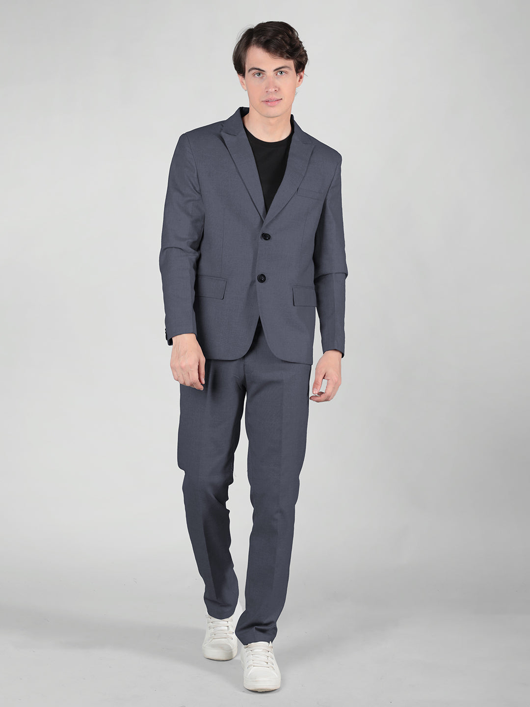 Men's Regular Fit 2-Piece Suit Two Button Blazer with Pants Set