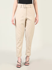 Women Solid Office Wear Formal Trouser