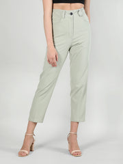 Women Solid Office Wear Formal Trouser