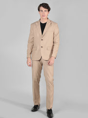 Men's Regular Fit 2-Piece Suit Two Button Blazer with Pants Set