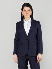 Women Solid Single-Breasted Blazer