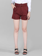 Regular Fit Casual Shorts for Women