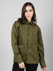 Women Causal Shacket For Winter