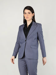 Women Solid Single-Breasted Blazer