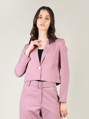 Women Solid Single-Breasted Blazer