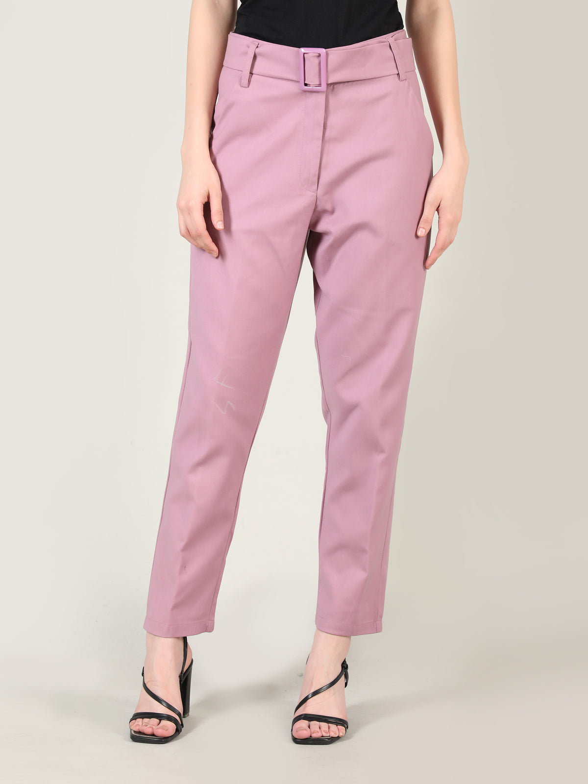 Women Solid Office Wear Formal Trouser