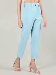 Women Solid Office Wear Formal Trouser