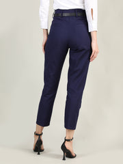 Women Solid Office Wear Formal Trouser