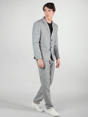 Men's Regular Fit 2-Piece Suit Two Button Blazer with Pants Set