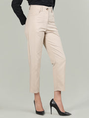 Women Solid Office Wear Formal Trouser