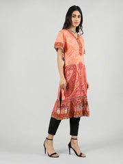 Women Printed Embroidered Kurti