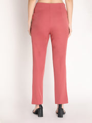 Women Solid Office Wear Formal Trouser