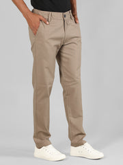 Men Slim Fit Solid Regular Trouser