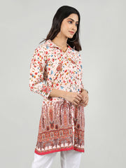 Women Printed Embroidered Kurti