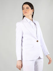 Women Solid Single-Breasted Blazer