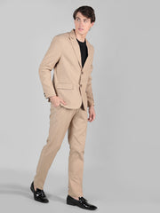 Men's Regular Fit 2-Piece Suit Two Button Blazer with Pants Set