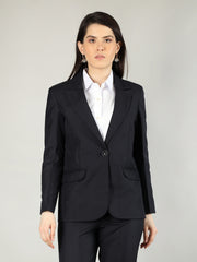 Women Solid Single-Breasted Blazer