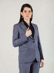 Women Solid Single-Breasted Blazer