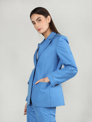 Women Solid Single-Breasted Blazer