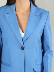 Women Solid Single-Breasted Blazer