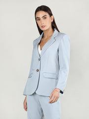 Women Solid Single-Breasted Blazer