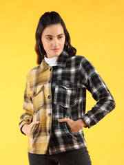 Women Checked Shacket