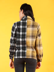 Women Checked Shacket