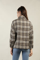 Women Checked Shacket