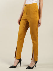 Women Solid Office Wear Formal Trouser