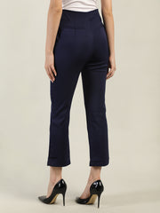 Women Solid Office Wear Formal Trouser