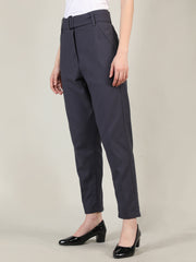 Women Solid Office Wear Formal Trouser