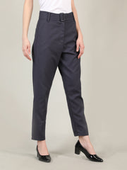 Women Solid Office Wear Formal Trouser