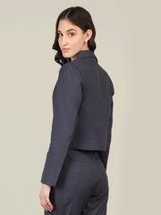 Women Solid Single-Breasted Blazer