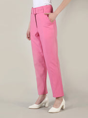 Women Solid Office Wear Formal Trouser