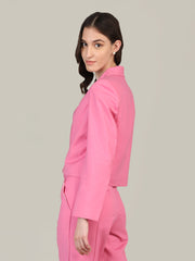 Women Solid Single-Breasted Blazer