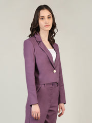 Women Solid Single-Breasted Blazer