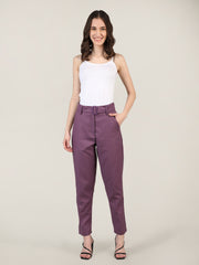 Women Solid Office Wear Formal Trouser