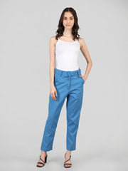 Women Solid Office Wear Formal Trouser