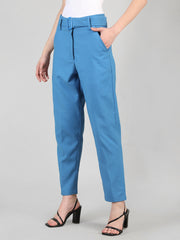 Women Solid Office Wear Formal Trouser