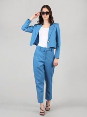 Women Solid Office Wear Formal Trouser