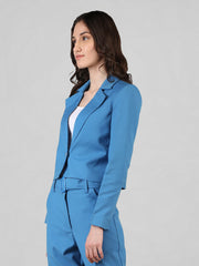 Women Solid Single-Breasted Blazer