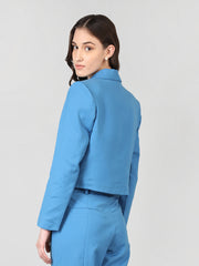 Women Solid Single-Breasted Blazer