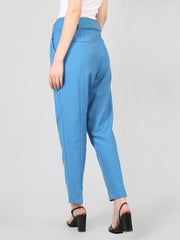 Women Solid Office Wear Formal Trouser