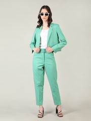 Women Solid Office Wear Formal Trouser