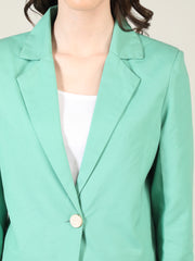 Women Solid Single-Breasted Blazer